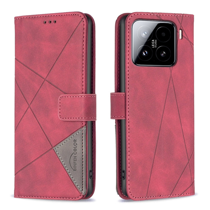 Funda de cuero para teléfono con textura de rombos y hebilla magnética, For Xiaomi 17T Pro 5G, For Xiaomi 17T 5G, For Xiaomi Poco M7 4G 169mm, For Xiaomi 15T Pro 5G, For Xiaomi 15T 5G, For Xiaomi Poco F7 5G Global, For Xiaomi Poco C71                  ...
