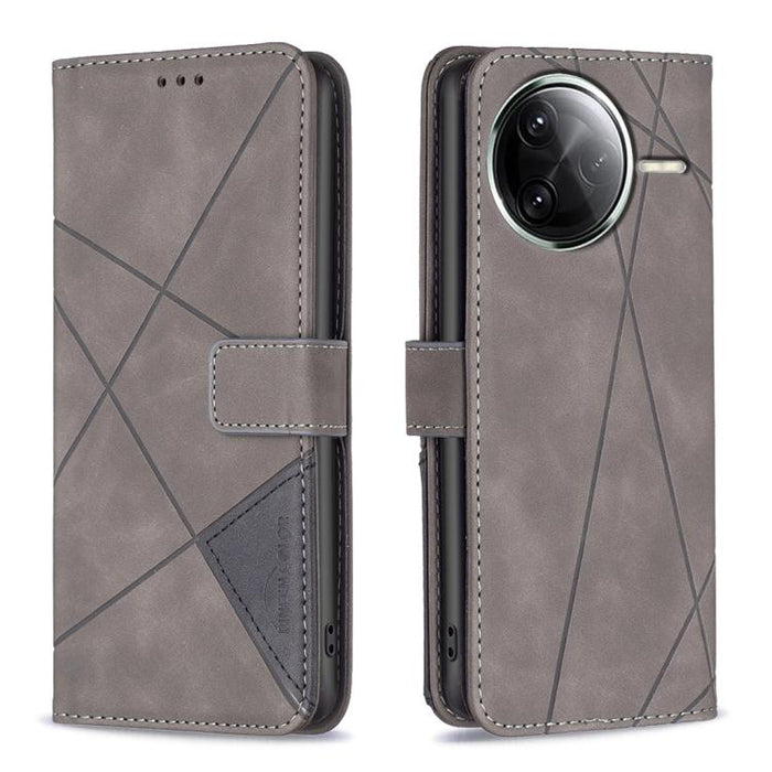 Funda de cuero para teléfono con textura de rombos y hebilla magnética, For Xiaomi 17T Pro 5G, For Xiaomi 17T 5G, For Xiaomi Poco M7 4G 169mm, For Xiaomi 15T Pro 5G, For Xiaomi 15T 5G, For Xiaomi Poco F7 5G Global, For Xiaomi Poco C71                  ...