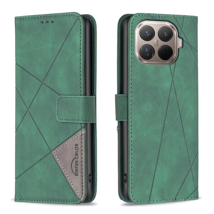 Funda de cuero para teléfono con textura de rombos y hebilla magnética, For Xiaomi 17T Pro 5G, For Xiaomi 17T 5G, For Xiaomi Poco M7 4G 169mm, For Xiaomi 15T Pro 5G, For Xiaomi 15T 5G, For Xiaomi Poco F7 5G Global, For Xiaomi Poco C71                  ...