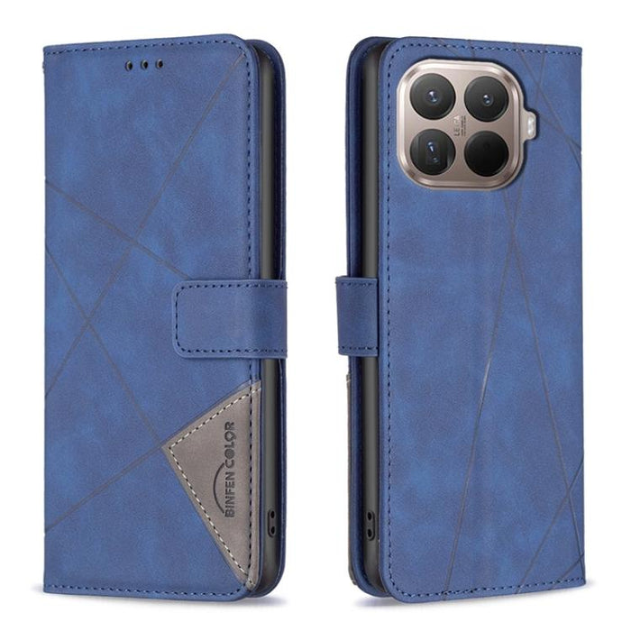 Funda de cuero para teléfono con textura de rombos y hebilla magnética, For Xiaomi 17T Pro 5G, For Xiaomi 17T 5G, For Xiaomi Poco M7 4G 169mm, For Xiaomi 15T Pro 5G, For Xiaomi 15T 5G, For Xiaomi Poco F7 5G Global, For Xiaomi Poco C71                  ...