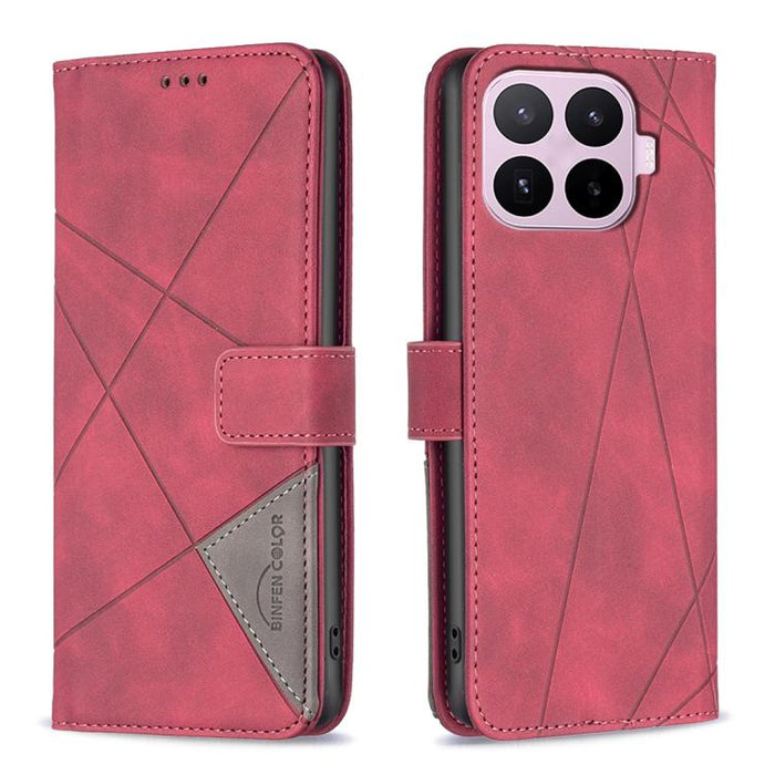 Funda de cuero para teléfono con textura de rombos y hebilla magnética, For Xiaomi 17T Pro 5G, For Xiaomi 17T 5G, For Xiaomi Poco M7 4G 169mm, For Xiaomi 15T Pro 5G, For Xiaomi 15T 5G, For Xiaomi Poco F7 5G Global, For Xiaomi Poco C71                  ...