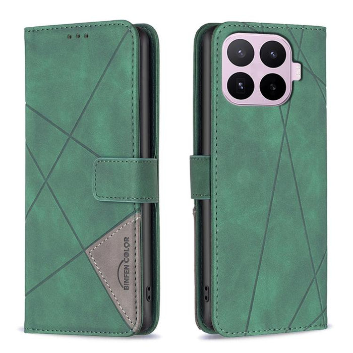 Funda de cuero para teléfono con textura de rombos y hebilla magnética, For Xiaomi 17T Pro 5G, For Xiaomi 17T 5G, For Xiaomi Poco M7 4G 169mm, For Xiaomi 15T Pro 5G, For Xiaomi 15T 5G, For Xiaomi Poco F7 5G Global, For Xiaomi Poco C71                  ...
