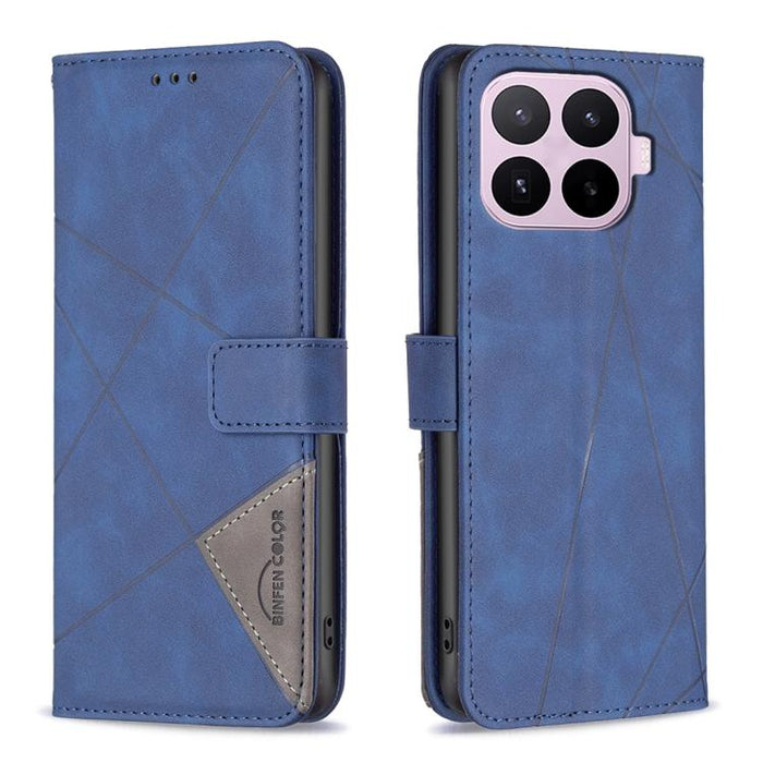 Funda de cuero para teléfono con textura de rombos y hebilla magnética, For Xiaomi 17T Pro 5G, For Xiaomi 17T 5G, For Xiaomi Poco M7 4G 169mm, For Xiaomi 15T Pro 5G, For Xiaomi 15T 5G, For Xiaomi Poco F7 5G Global, For Xiaomi Poco C71                  ...