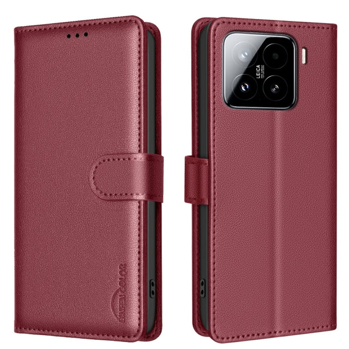 Funda de cuero antirrobo para teléfono con textura de lichi y RFID, For Xiaomi 17T Pro 5G, For Xiaomi 17T 5G, For Xiaomi Poco M7 4G 169mm, For Xiaomi 15T Pro 5G, For Xiaomi 15T 5G, For Xiaomi Poco F7 5G Global, For Xiaomi Poco C71                      ...