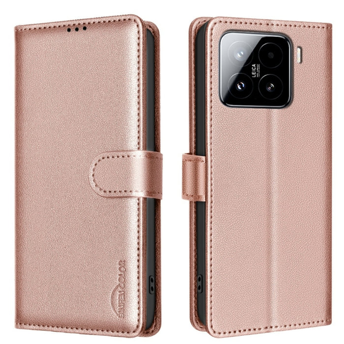Funda de cuero antirrobo para teléfono con textura de lichi y RFID, For Xiaomi 17T Pro 5G, For Xiaomi 17T 5G, For Xiaomi Poco M7 4G 169mm, For Xiaomi 15T Pro 5G, For Xiaomi 15T 5G, For Xiaomi Poco F7 5G Global, For Xiaomi Poco C71                      ...
