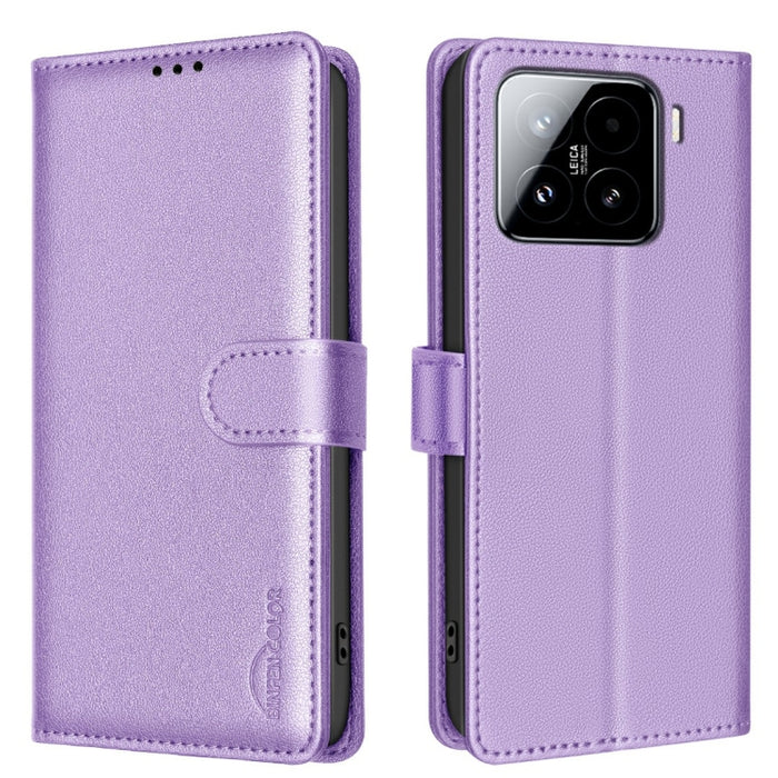 Funda de cuero antirrobo para teléfono con textura de lichi y RFID, For Xiaomi 17T Pro 5G, For Xiaomi 17T 5G, For Xiaomi Poco M7 4G 169mm, For Xiaomi 15T Pro 5G, For Xiaomi 15T 5G, For Xiaomi Poco F7 5G Global, For Xiaomi Poco C71                      ...
