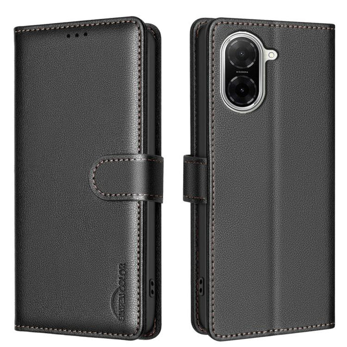 Funda de cuero antirrobo para teléfono con textura de lichi y RFID, For Xiaomi 17T Pro 5G, For Xiaomi 17T 5G, For Xiaomi Poco M7 4G 169mm, For Xiaomi 15T Pro 5G, For Xiaomi 15T 5G, For Xiaomi Poco F7 5G Global, For Xiaomi Poco C71                      ...