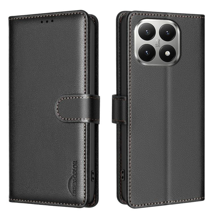 Funda de cuero antirrobo para teléfono con textura de lichi y RFID, For Xiaomi 17T Pro 5G, For Xiaomi 17T 5G, For Xiaomi Poco M7 4G 169mm, For Xiaomi 15T Pro 5G, For Xiaomi 15T 5G, For Xiaomi Poco F7 5G Global, For Xiaomi Poco C71                      ...