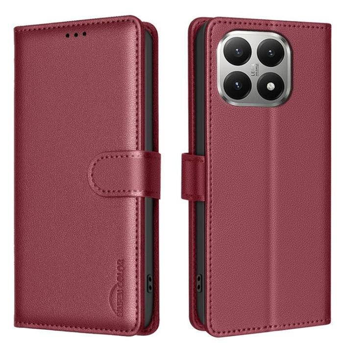Funda de cuero antirrobo para teléfono con textura de lichi y RFID, For Xiaomi 17T Pro 5G, For Xiaomi 17T 5G, For Xiaomi Poco M7 4G 169mm, For Xiaomi 15T Pro 5G, For Xiaomi 15T 5G, For Xiaomi Poco F7 5G Global, For Xiaomi Poco C71                      ...
