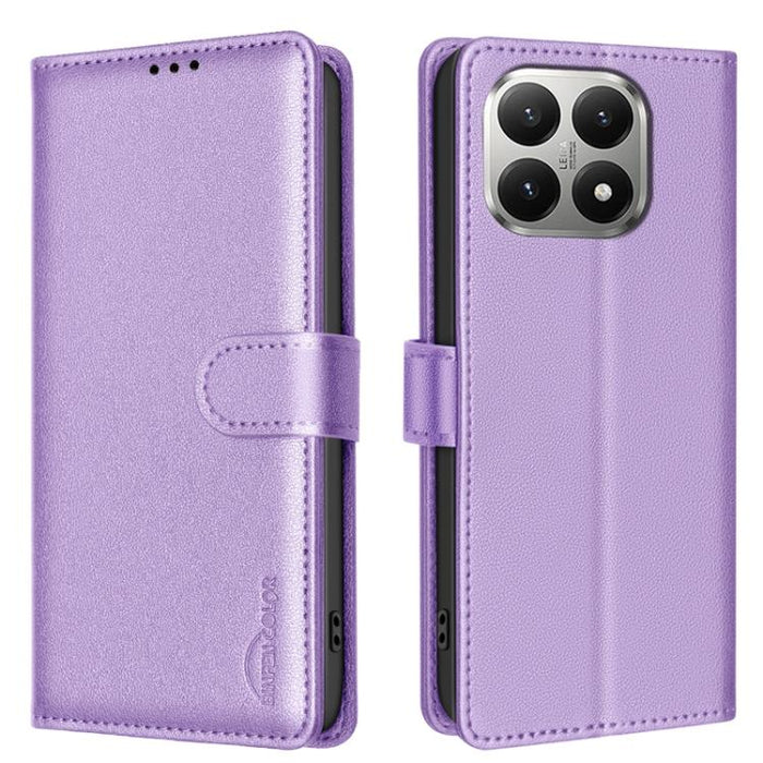 Funda de cuero antirrobo para teléfono con textura de lichi y RFID, For Xiaomi 17T Pro 5G, For Xiaomi 17T 5G, For Xiaomi Poco M7 4G 169mm, For Xiaomi 15T Pro 5G, For Xiaomi 15T 5G, For Xiaomi Poco F7 5G Global, For Xiaomi Poco C71                      ...