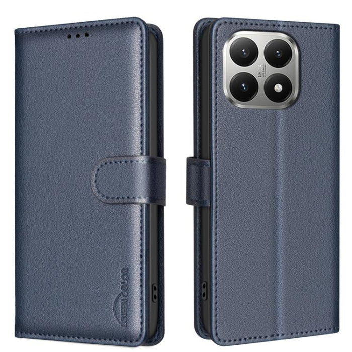 Funda de cuero antirrobo para teléfono con textura de lichi y RFID, For Xiaomi 17T Pro 5G, For Xiaomi 17T 5G, For Xiaomi Poco M7 4G 169mm, For Xiaomi 15T Pro 5G, For Xiaomi 15T 5G, For Xiaomi Poco F7 5G Global, For Xiaomi Poco C71                      ...