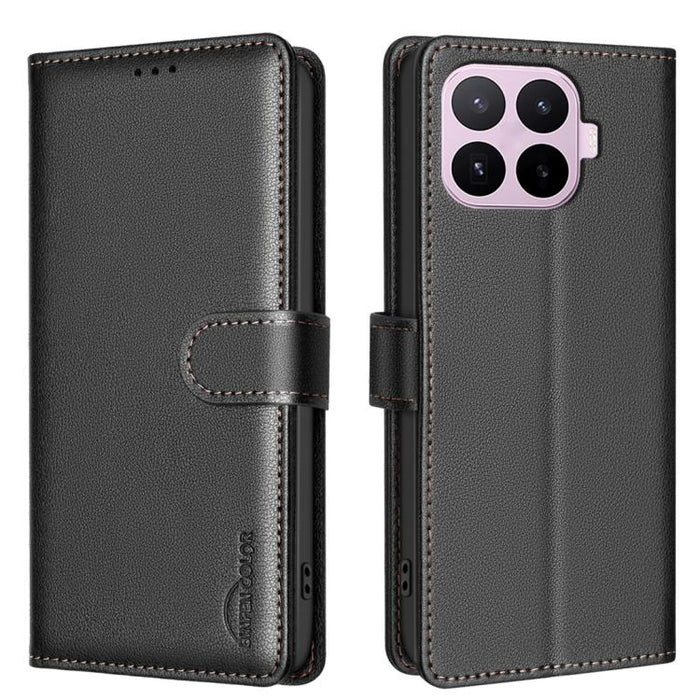 Funda de cuero antirrobo para teléfono con textura de lichi y RFID, For Xiaomi 17T Pro 5G, For Xiaomi 17T 5G, For Xiaomi Poco M7 4G 169mm, For Xiaomi 15T Pro 5G, For Xiaomi 15T 5G, For Xiaomi Poco F7 5G Global, For Xiaomi Poco C71                      ...