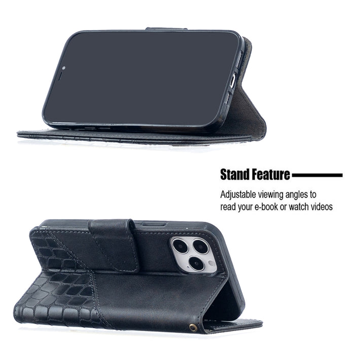 Funda de cuero PU con tapa horizontal y textura de cocodrilo a juego con billetera, soporte y ranuras para tarjetas, For iPhone 12 mini, For iPhone 12 / 12 Pro, For iPhone 12 Pro Max, For Nokia 5.3, For Xiaomi Redmi 9A, For Xiaomi Redmi 9C             ...