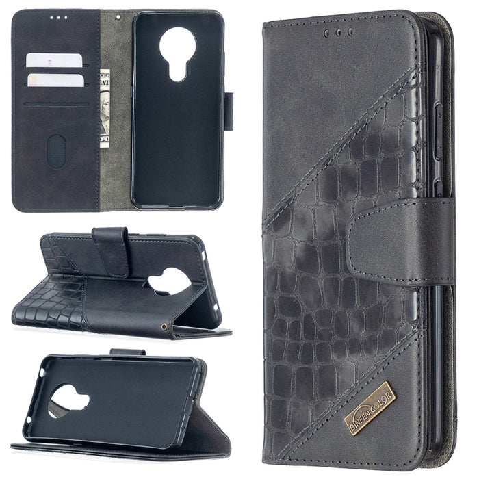 Funda de cuero PU con tapa horizontal y textura de cocodrilo a juego con billetera, soporte y ranuras para tarjetas, For iPhone 12 mini, For iPhone 12 / 12 Pro, For iPhone 12 Pro Max, For Nokia 5.3, For Xiaomi Redmi 9A, For Xiaomi Redmi 9C             ...