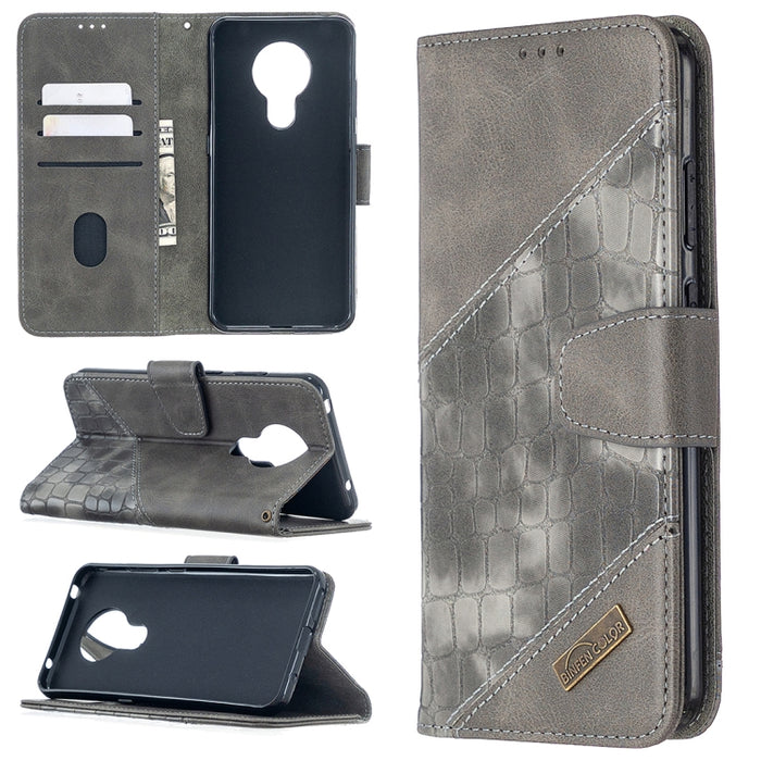 Funda de cuero PU con tapa horizontal y textura de cocodrilo a juego con billetera, soporte y ranuras para tarjetas, For iPhone 12 mini, For iPhone 12 / 12 Pro, For iPhone 12 Pro Max, For Nokia 5.3, For Xiaomi Redmi 9A, For Xiaomi Redmi 9C             ...