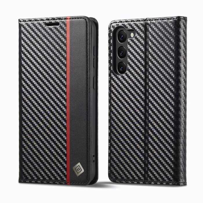 LC.IMEEKE Funda de cuero para teléfono con fibra de carbono, For Redmi Note 15 Pro+ 5G Global 163.3mm, For Redmi Note 15 4G / 5G Global 164mm, For Redmi Note 15 Pro 4G Global 163.2mm, For Redmi Note 15 Pro 5G Global 163.6mm                             ...