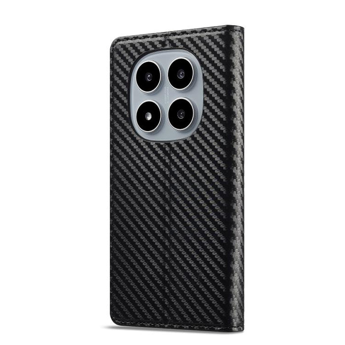LC.IMEEKE Funda de cuero para teléfono con fibra de carbono, For Redmi Note 15 Pro+ 5G Global 163.3mm, For Redmi Note 15 4G / 5G Global 164mm, For Redmi Note 15 Pro 4G Global 163.2mm, For Redmi Note 15 Pro 5G Global 163.6mm                             ...