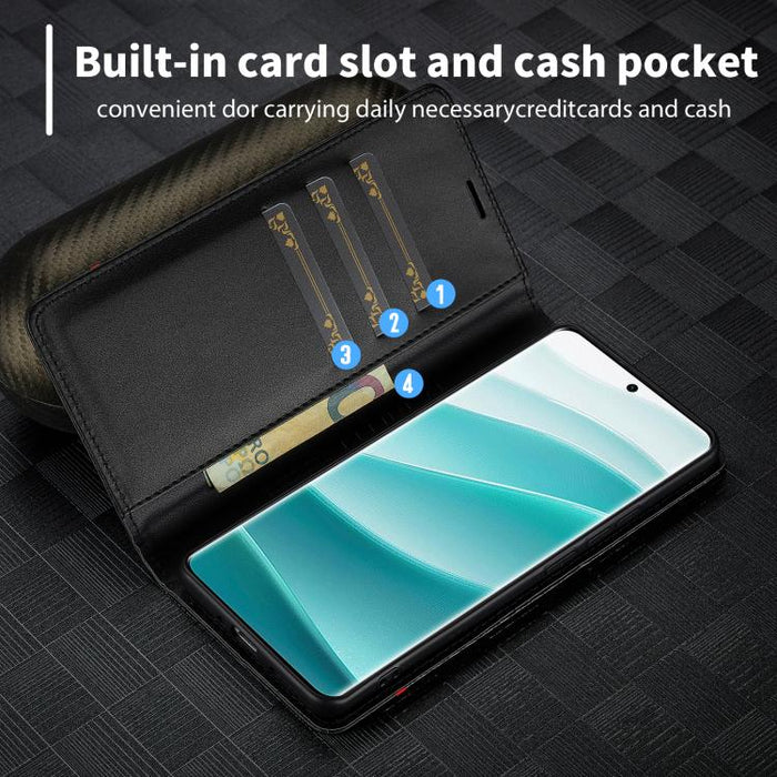 LC.IMEEKE Funda de cuero para teléfono con fibra de carbono, For Redmi Note 15 Pro+ 5G Global 163.3mm, For Redmi Note 15 4G / 5G Global 164mm, For Redmi Note 15 Pro 4G Global 163.2mm, For Redmi Note 15 Pro 5G Global 163.6mm                             ...