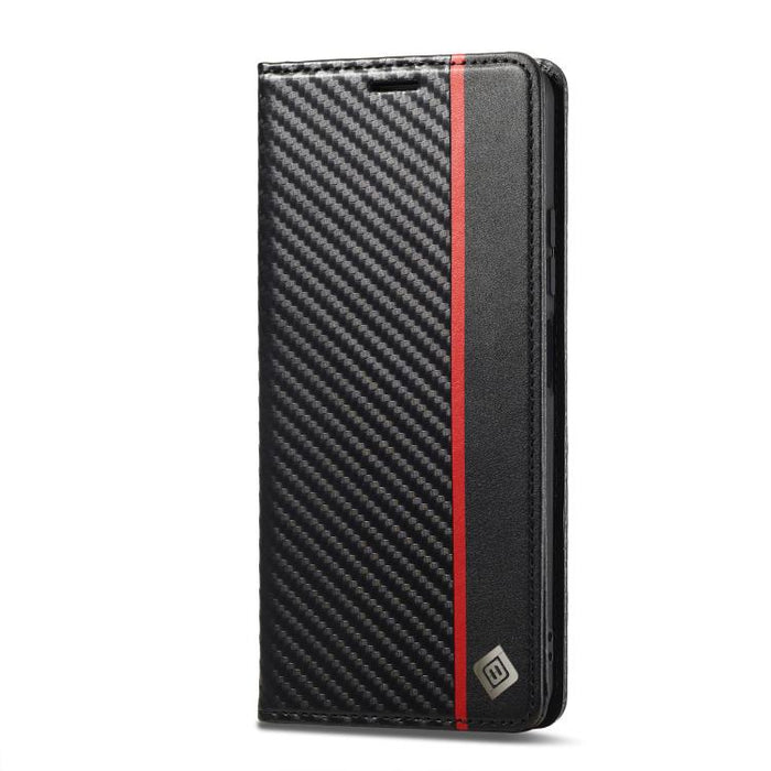 LC.IMEEKE Funda de cuero para teléfono con fibra de carbono, For Redmi Note 15 Pro+ 5G Global 163.3mm, For Redmi Note 15 4G / 5G Global 164mm, For Redmi Note 15 Pro 4G Global 163.2mm, For Redmi Note 15 Pro 5G Global 163.6mm                             ...