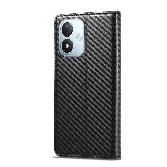 LC.IMEEKE Funda de cuero para teléfono con fibra de carbono, For Redmi Note 15 Pro+ 5G Global 163.3mm, For Redmi Note 15 4G / 5G Global 164mm, For Redmi Note 15 Pro 4G Global 163.2mm, For Redmi Note 15 Pro 5G Global 163.6mm                             ...