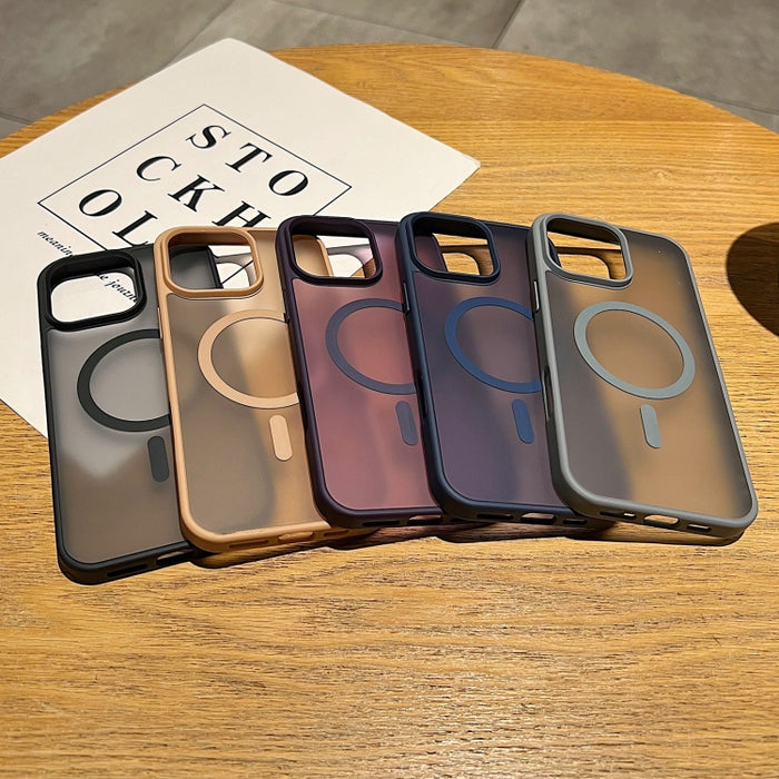 Funda para teléfono MagSafe con tacto de piel esmerilada, For iPhone 12, For iPhone 12 Pro Max, For iPhone 12 Pro, For iPhone 11 Pro Max, For iPhone 11, For iPhone 11 Pro