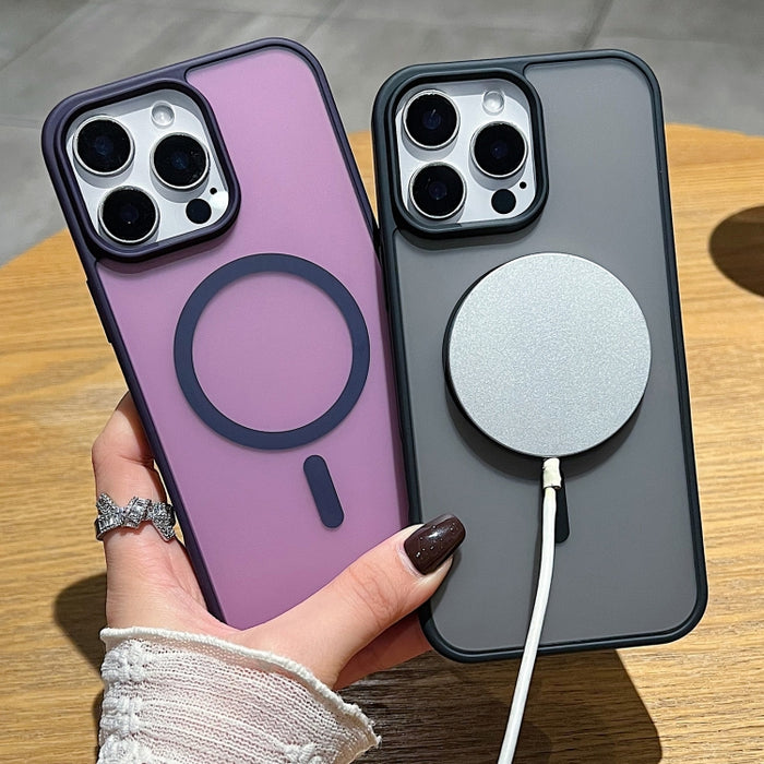 Funda para teléfono MagSafe con tacto de piel esmerilada, For iPhone 12, For iPhone 12 Pro Max, For iPhone 12 Pro, For iPhone 11 Pro Max, For iPhone 11, For iPhone 11 Pro