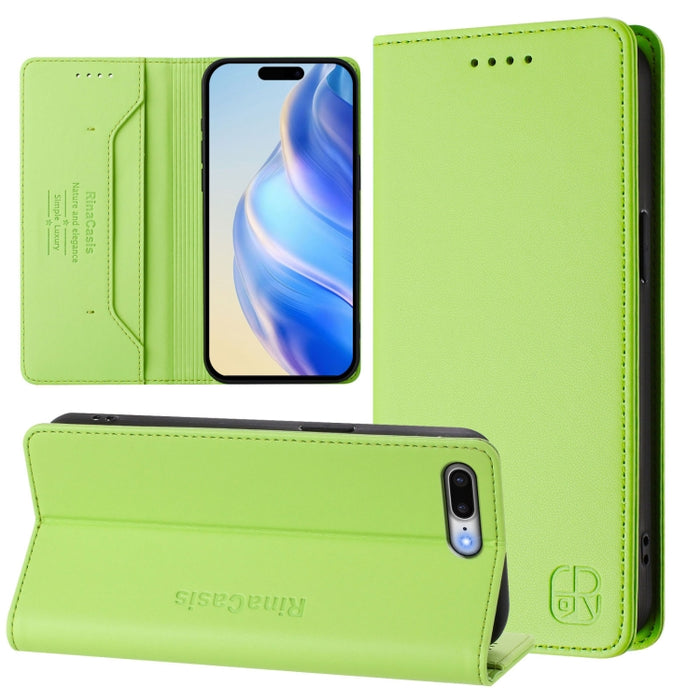 Estuche para teléfono de cuero con doble pliegue y succión magnética y RFID RC01, For iPhone 11 Pro Max, For iPhone 11, For iPhone 11 Pro, For iPhone X / XS, For iPhone XR, For iPhone XS Max, For iPhone 7 Plus / 8 Plus