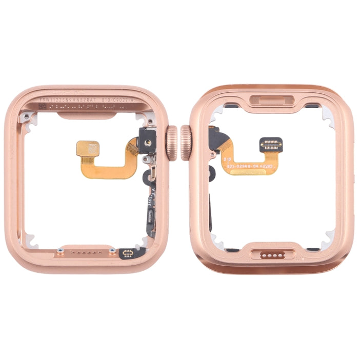 Placa de bisel con marco intermedio de aleación de aluminio y eje de giro de corona Cable flexible, For Apple Watch Series 6 40MM LTE, For Apple Watch Series 6 40MM GPS, For Apple Watch Series 6 44MM LTE, For Apple Watch Series 6 44MM GPS