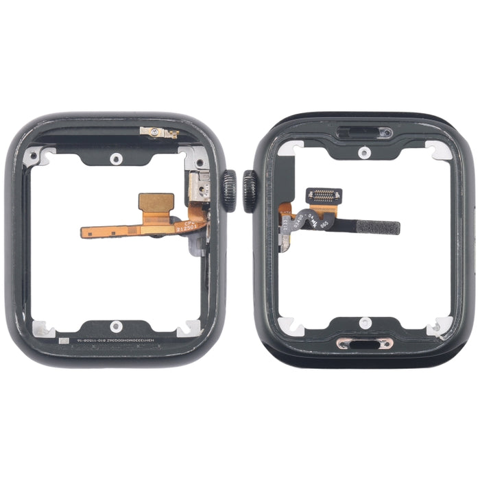 Placa de bisel con marco intermedio de aleación de aluminio y eje de giro de corona Cable flexible, For Apple Watch Series 7 41MM LTE, For Apple Watch Series 7 41MM GPS, For Apple Watch Series 7 45MM LTE, For Apple Watch Series 7 45MM GPS