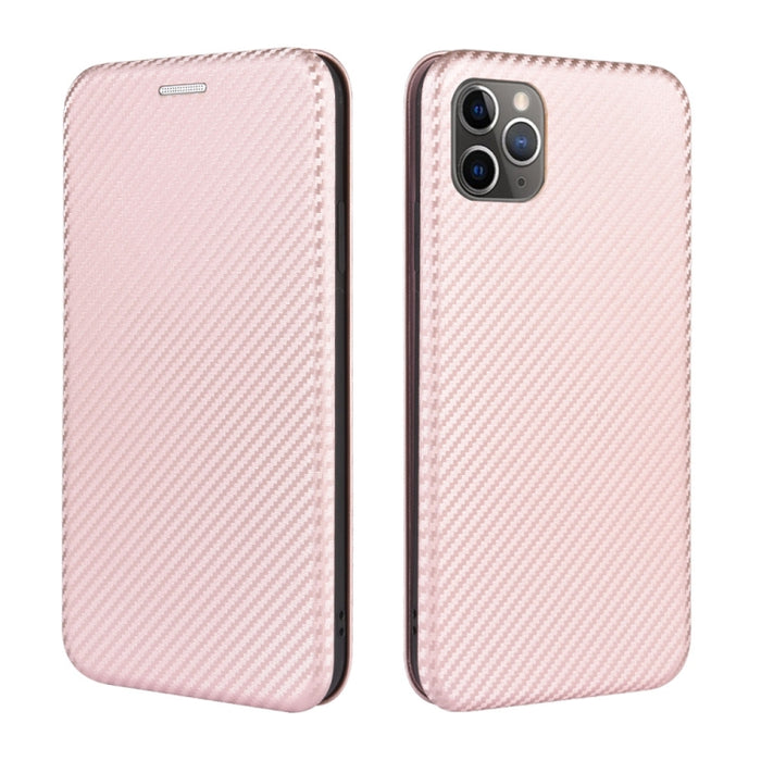 Textura de fibra de carbono Flip horizontal magnético TPU + PC + Funda de cuero PU con ranura para tarjeta, For iPhone 11 Pro, For iPhone 6 / 6s, For iPhone 6 Plus / 6s Plus, For iPhone 11 Pro Max, For iPhone 11, For iPhone 12 mini, For iPhone 12 / 12 ...
