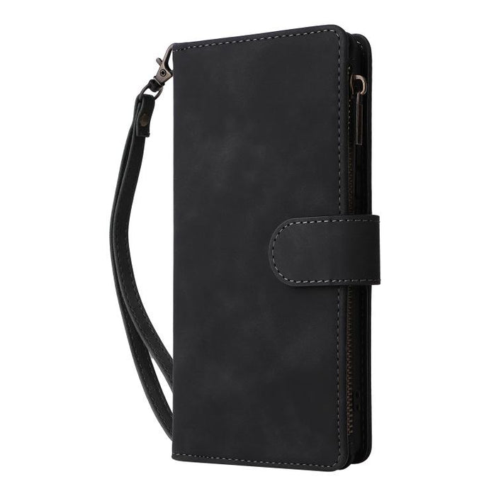 Estuche multifuncional de cuero para teléfono con cremallera y billetera esmerilada, For Redmi Note 15 Pro+ 5G Global 163.3mm, For Redmi Note 15 4G / 5G Global 164mm, For Redmi Note 15 Pro 4G Global 163.2mm, For Redmi Note 15 Pro 5G Global 163.6mm     ...