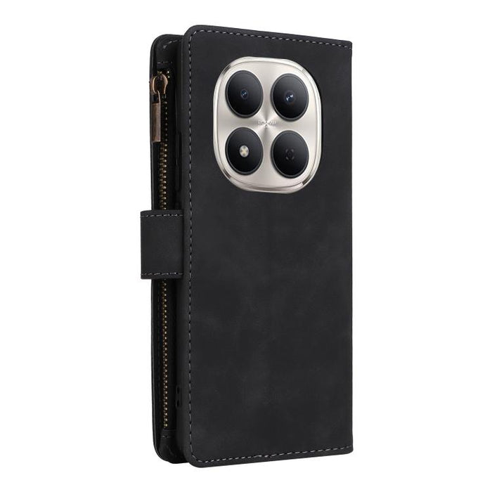 Estuche multifuncional de cuero para teléfono con cremallera y billetera esmerilada, For Redmi Note 15 Pro+ 5G Global 163.3mm, For Redmi Note 15 4G / 5G Global 164mm, For Redmi Note 15 Pro 4G Global 163.2mm, For Redmi Note 15 Pro 5G Global 163.6mm     ...