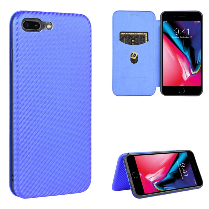 Textura de fibra de carbono Flip horizontal magnético TPU + PC + Funda de cuero PU con ranura para tarjeta, For iPhone 11 Pro, For iPhone 6 / 6s, For iPhone 6 Plus / 6s Plus, For iPhone 11 Pro Max, For iPhone 11, For iPhone 12 mini, For iPhone 12 / 12 ...