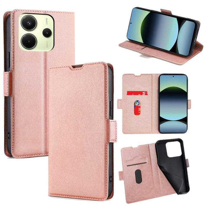Funda de cuero para teléfono con tapa horizontal y hebilla lateral ultrafina, For Redmi A7 Pro 171mm / Poco C85x 5G, For Redmi Turbo 5 Max 5G / Poco X8 Pro Max 5G, For Redmi Turbo 5 5G / Poco X8 Pro 5G, For Redmi K90 Pro Max 5G / Poco F8 Ultra         ...