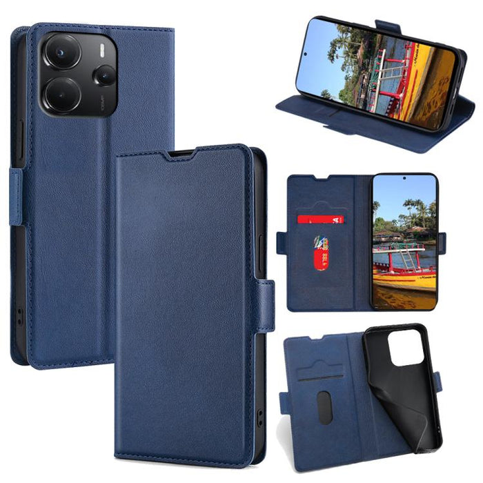 Funda de cuero para teléfono con tapa horizontal y hebilla lateral ultrafina, For Redmi A7 Pro 171mm / Poco C85x 5G, For Redmi Turbo 5 Max 5G / Poco X8 Pro Max 5G, For Redmi Turbo 5 5G / Poco X8 Pro 5G, For Redmi K90 Pro Max 5G / Poco F8 Ultra         ...