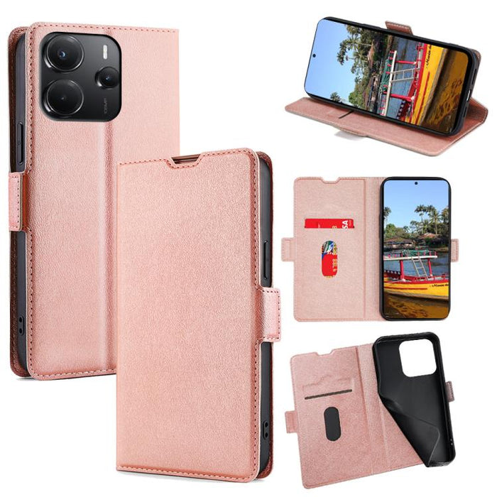 Funda de cuero para teléfono con tapa horizontal y hebilla lateral ultrafina, For Redmi A7 Pro 171mm / Poco C85x 5G, For Redmi Turbo 5 Max 5G / Poco X8 Pro Max 5G, For Redmi Turbo 5 5G / Poco X8 Pro 5G, For Redmi K90 Pro Max 5G / Poco F8 Ultra         ...