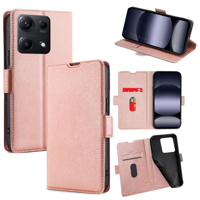 Funda de cuero para teléfono con tapa horizontal y hebilla lateral ultrafina, For Redmi A7 Pro 171mm / Poco C85x 5G, For Redmi Turbo 5 Max 5G / Poco X8 Pro Max 5G, For Redmi Turbo 5 5G / Poco X8 Pro 5G, For Redmi K90 Pro Max 5G / Poco F8 Ultra         ...