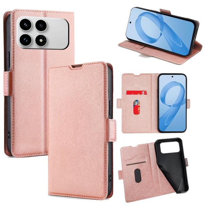 Funda de cuero para teléfono con tapa horizontal y hebilla lateral ultrafina, For Redmi A7 Pro 171mm / Poco C85x 5G, For Redmi Turbo 5 Max 5G / Poco X8 Pro Max 5G, For Redmi Turbo 5 5G / Poco X8 Pro 5G, For Redmi K90 Pro Max 5G / Poco F8 Ultra         ...