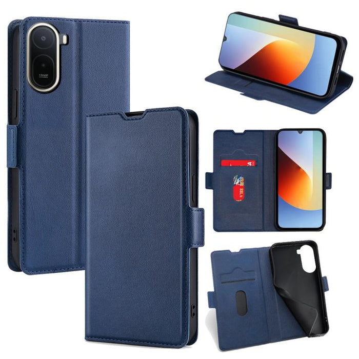 Funda de cuero para teléfono con tapa horizontal y hebilla lateral ultrafina, For Redmi A7 Pro 171mm / Poco C85x 5G, For Redmi Turbo 5 Max 5G / Poco X8 Pro Max 5G, For Redmi Turbo 5 5G / Poco X8 Pro 5G, For Redmi K90 Pro Max 5G / Poco F8 Ultra         ...