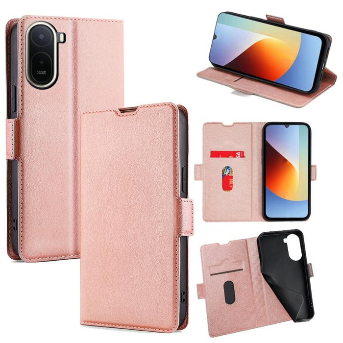 Funda de cuero para teléfono con tapa horizontal y hebilla lateral ultrafina, For Redmi A7 Pro 171mm / Poco C85x 5G, For Redmi Turbo 5 Max 5G / Poco X8 Pro Max 5G, For Redmi Turbo 5 5G / Poco X8 Pro 5G, For Redmi K90 Pro Max 5G / Poco F8 Ultra         ...