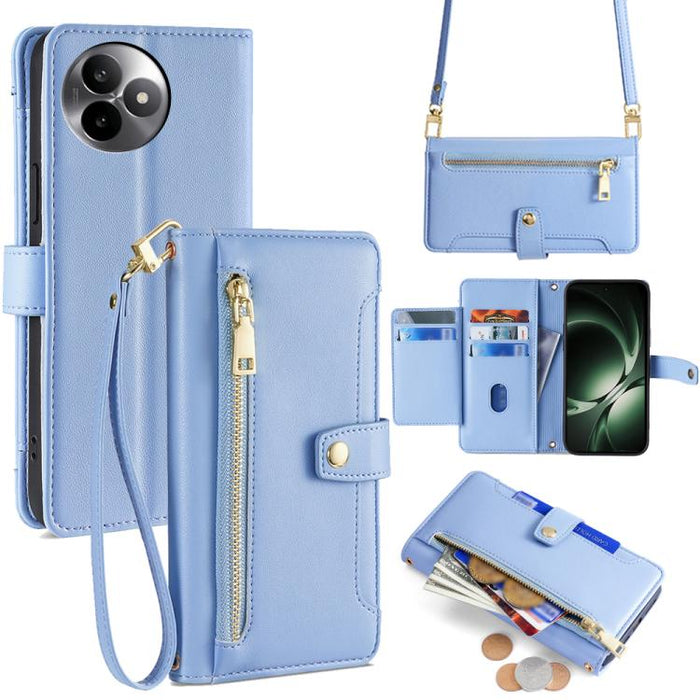 Funda de cuero para teléfono con cremallera y diseño cruzado con textura de oveja, For Redmi A7 Pro 171mm / Poco C85x 5G, For Redmi Turbo 5 Max 5G / Poco X8 Pro Max 5G, For Redmi Turbo 5 5G / Poco X8 Pro 5G, For Redmi K90 Pro Max 5G / Poco F8 Ultra    ...