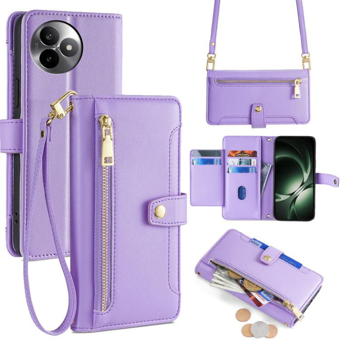 Funda de cuero para teléfono con cremallera y diseño cruzado con textura de oveja, For Redmi A7 Pro 171mm / Poco C85x 5G, For Redmi Turbo 5 Max 5G / Poco X8 Pro Max 5G, For Redmi Turbo 5 5G / Poco X8 Pro 5G, For Redmi K90 Pro Max 5G / Poco F8 Ultra    ...