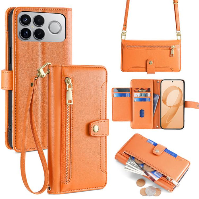 Funda de cuero para teléfono con cremallera y diseño cruzado con textura de oveja, For Redmi A7 Pro 171mm / Poco C85x 5G, For Redmi Turbo 5 Max 5G / Poco X8 Pro Max 5G, For Redmi Turbo 5 5G / Poco X8 Pro 5G, For Redmi K90 Pro Max 5G / Poco F8 Ultra    ...