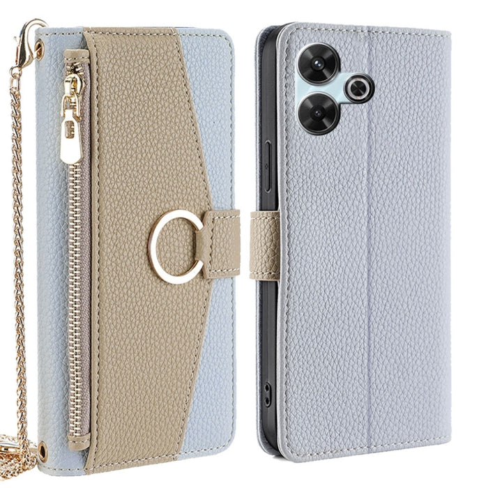 Funda para teléfono de piel con textura de lichi y diseño cruzado, For Redmi A7 Pro 171mm / Poco C85x 5G, For Redmi Turbo 5 Max 5G / Poco X8 Pro Max 5G, For Redmi Turbo 5 5G / Poco X8 Pro 5G, For Redmi K90 Pro Max / Poco F8 Ultra                       ...