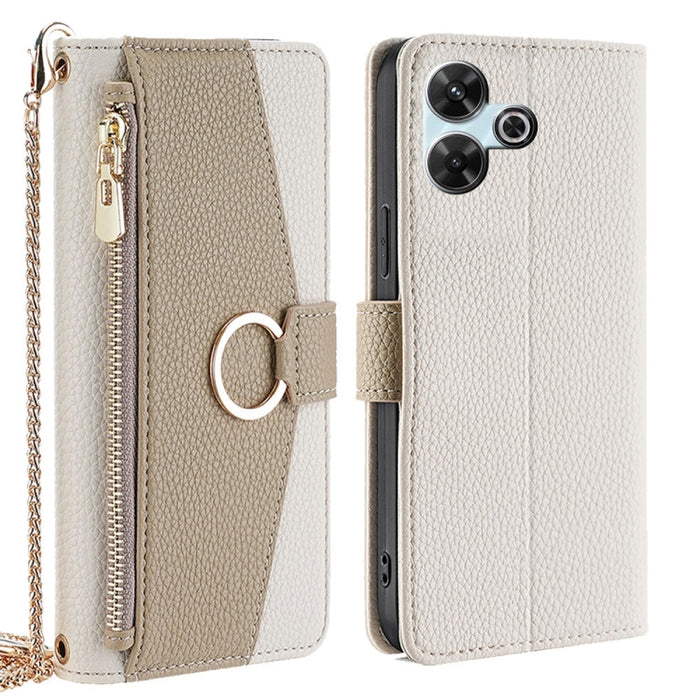 Funda para teléfono de piel con textura de lichi y diseño cruzado, For Redmi A7 Pro 171mm / Poco C85x 5G, For Redmi Turbo 5 Max 5G / Poco X8 Pro Max 5G, For Redmi Turbo 5 5G / Poco X8 Pro 5G, For Redmi K90 Pro Max / Poco F8 Ultra                       ...