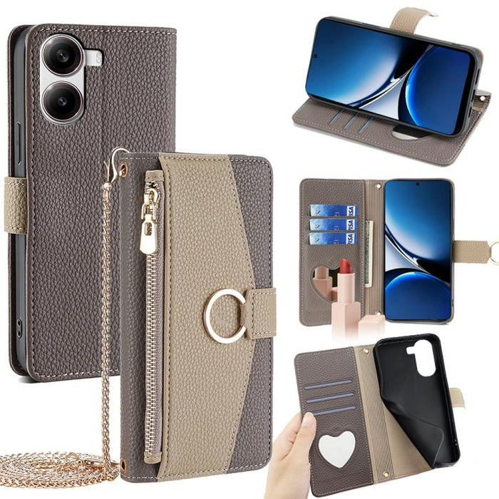 Funda para teléfono de piel con textura de lichi y diseño cruzado, For Redmi A7 Pro 171mm / Poco C85x 5G, For Redmi Turbo 5 Max 5G / Poco X8 Pro Max 5G, For Redmi Turbo 5 5G / Poco X8 Pro 5G, For Redmi K90 Pro Max / Poco F8 Ultra                       ...