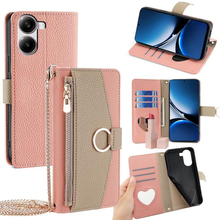 Funda para teléfono de piel con textura de lichi y diseño cruzado, For Redmi A7 Pro 171mm / Poco C85x 5G, For Redmi Turbo 5 Max 5G / Poco X8 Pro Max 5G, For Redmi Turbo 5 5G / Poco X8 Pro 5G, For Redmi K90 Pro Max / Poco F8 Ultra                       ...