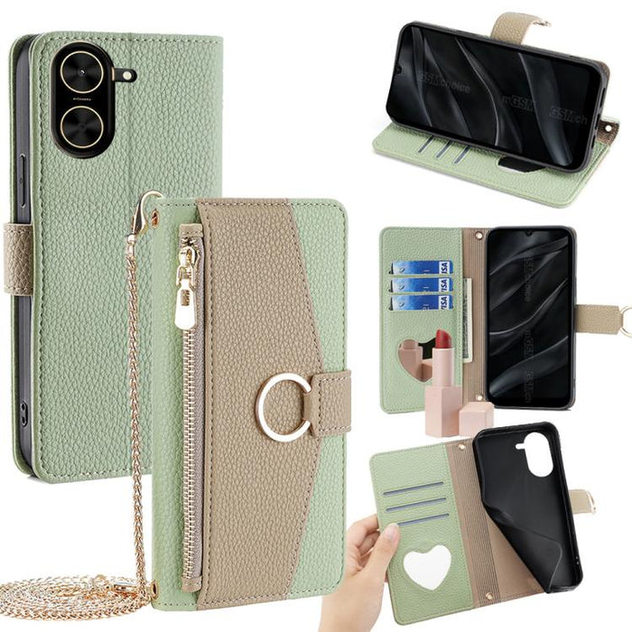 Funda para teléfono de piel con textura de lichi y diseño cruzado, For Redmi A7 Pro 171mm / Poco C85x 5G, For Redmi Turbo 5 Max 5G / Poco X8 Pro Max 5G, For Redmi Turbo 5 5G / Poco X8 Pro 5G, For Redmi K90 Pro Max / Poco F8 Ultra                       ...