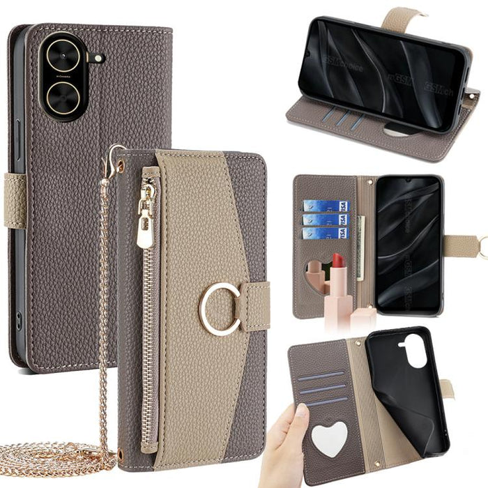 Funda para teléfono de piel con textura de lichi y diseño cruzado, For Redmi A7 Pro 171mm / Poco C85x 5G, For Redmi Turbo 5 Max 5G / Poco X8 Pro Max 5G, For Redmi Turbo 5 5G / Poco X8 Pro 5G, For Redmi K90 Pro Max / Poco F8 Ultra                       ...