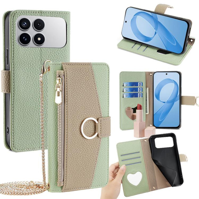 Funda para teléfono de piel con textura de lichi y diseño cruzado, For Redmi A7 Pro 171mm / Poco C85x 5G, For Redmi Turbo 5 Max 5G / Poco X8 Pro Max 5G, For Redmi Turbo 5 5G / Poco X8 Pro 5G, For Redmi K90 Pro Max / Poco F8 Ultra                       ...